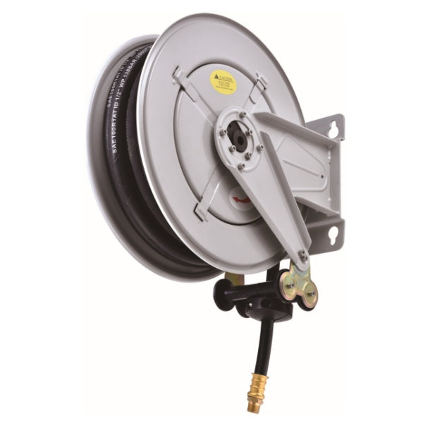 High-Pressure Lubricating Oil Hose Reel｜Auto-Retractable｜3000PSI Heavy Duty｜Wall / Ceiling Mount