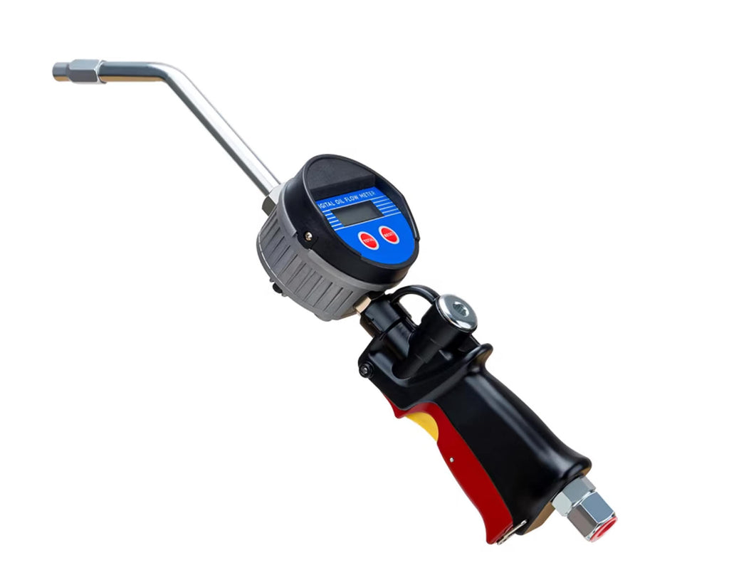Industrial Grade Lubricating Oil Digital Metering Nozzle (Digital Display, Manual Switch, 90° Elbow Nozzle)