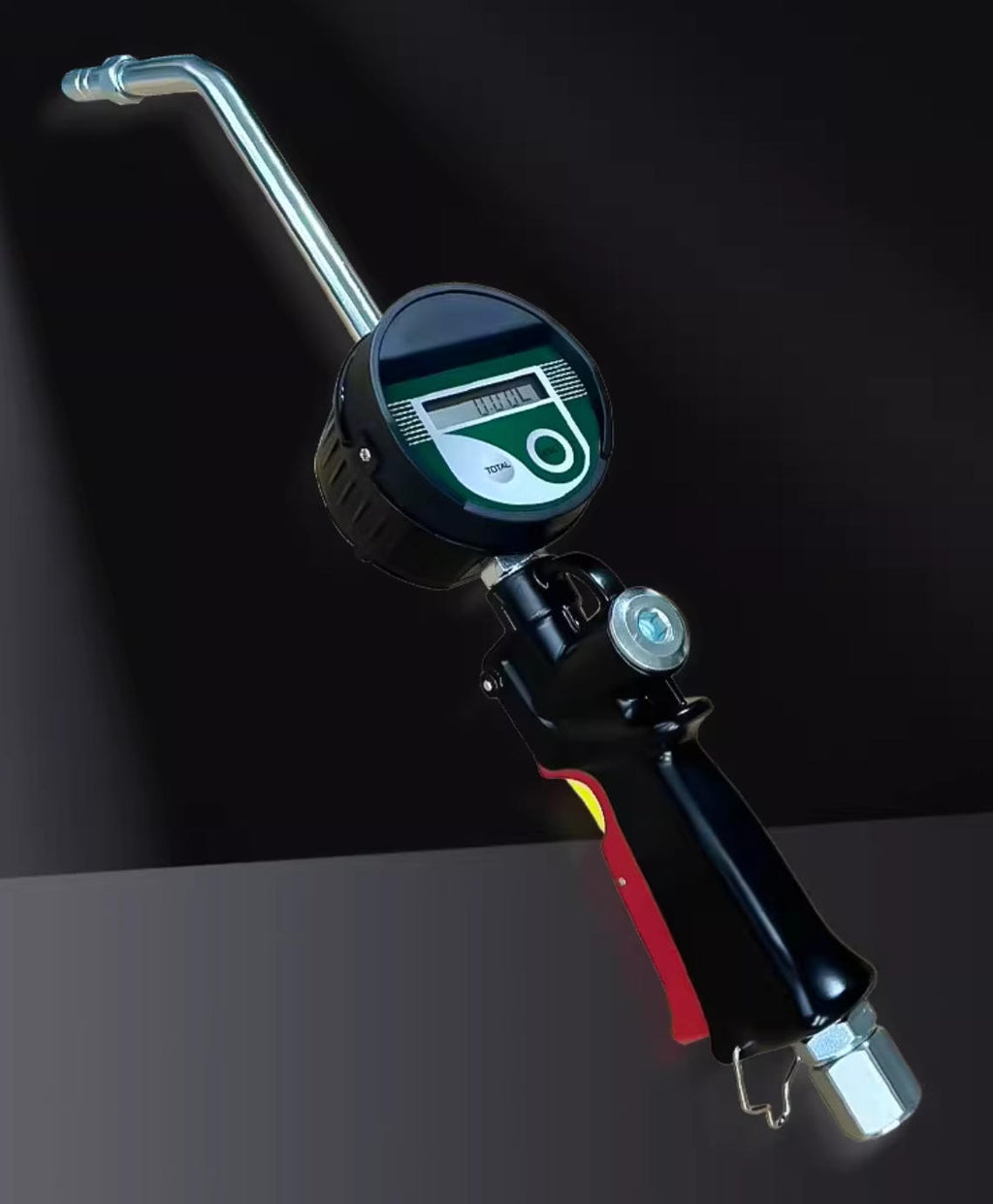 Industrial Grade Lubricating Oil Digital Metering Nozzle (Digital Display, Manual Switch, 90° Elbow Nozzle)